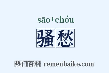 骚愁是什么意思的图片